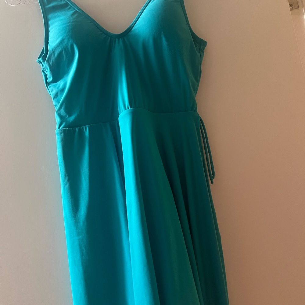 Elegant Teal One-Piece Swimsuit
